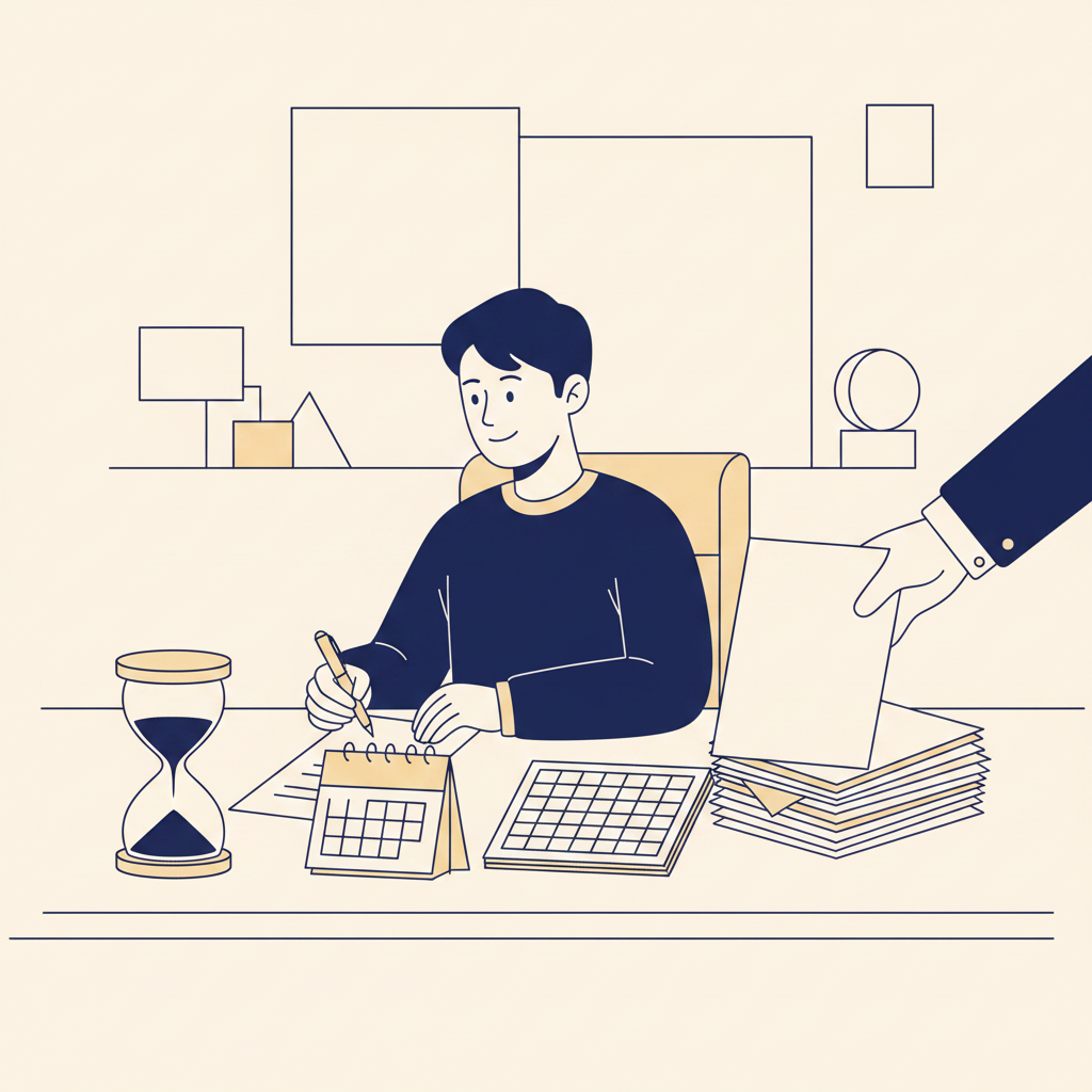 이의제기 시한 90일을 강조하는 일러스트